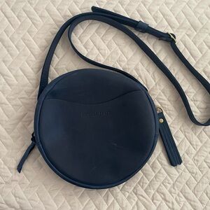 Portland Leather 9” circle crossbody purse